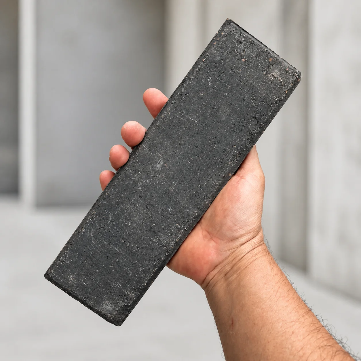 Custom thin brick color sample shown for Chicago architectural projects