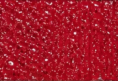Red laser-pigmented texture sample