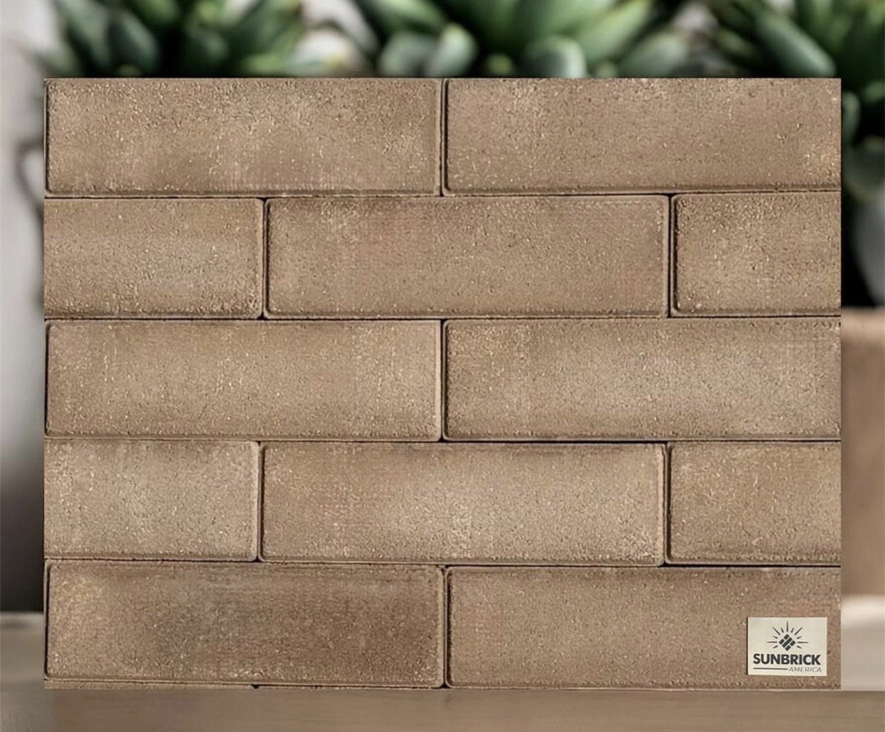 Natural clay thin brick veneer for fireplace and feature wall projects